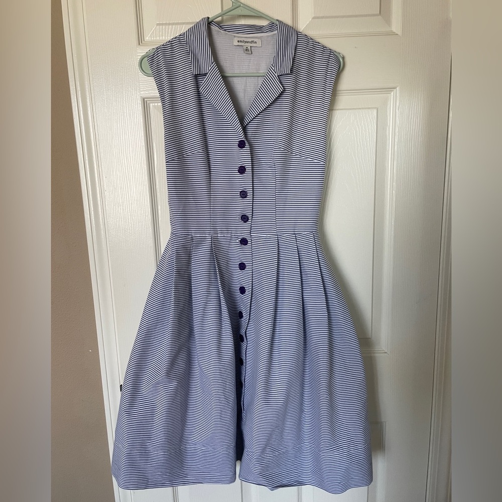 Emily and fin button down dress